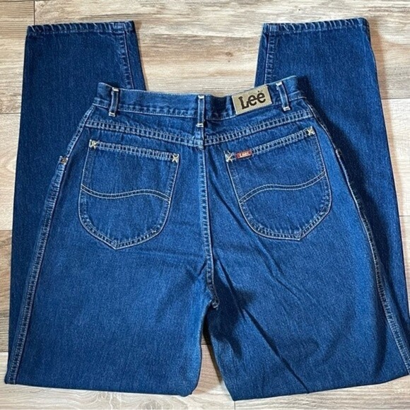 Vintage Lee High Rise Pleated Jeans, Union Made - Picture 3 of 11